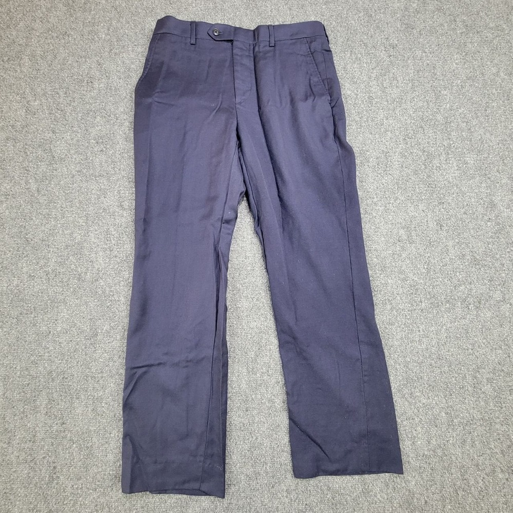 Joseph Abboud Dress Pants Mens 31x27 Blue‎ Joe Custom Career Straight Trousers